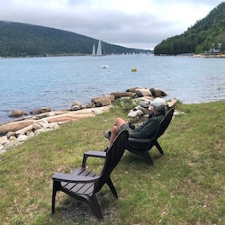 Private shoreline looking South on Somes Sound