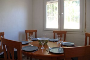 Inside dining area