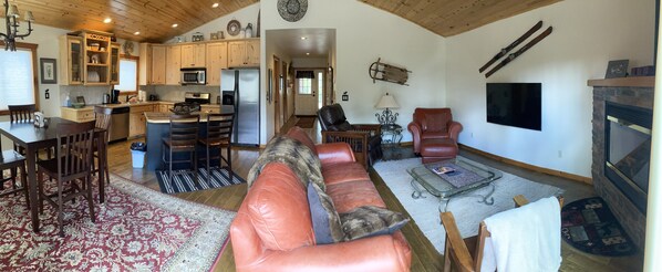 Main living area and kitchen 