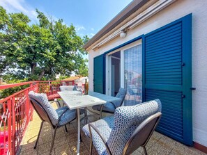 Residential Area, Apartment, Balcony, Outdoor Furniture, Chair, Shade, Houseplant, Outdoor Table, Villa