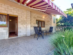 Outdoor Furniture, Swimming Pool, Shade, Furniture, Chair, Flagstone, Eco Hotel, Outdoor Table, Backyard, Resort
