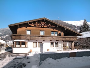 Sky, Snow, Building, Window, Mountain, House, Tree, Slope, Cottage, Wood