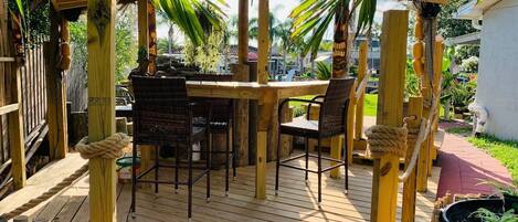 Hang out at the tiki bar and enjoy the surround sound!