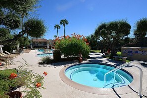 Hot tub, directly below our patio
