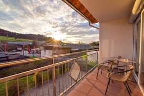 Blick vom Balkon