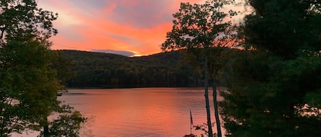 Stunning sunset from deck