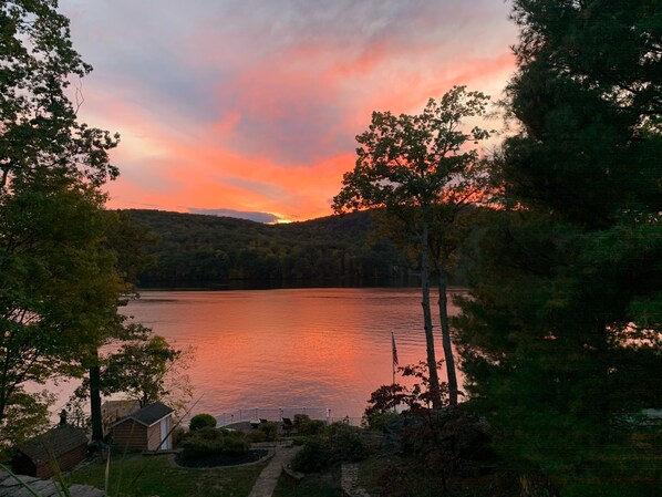 Stunning sunset from deck