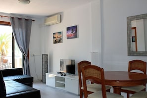 Newly refurbed living room and dining area