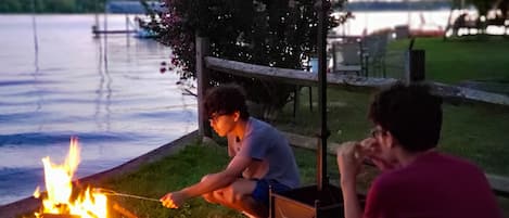 Not a stock photo! Lakeside fires are the best!