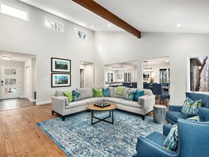 Main Living Room - Open Concept - View of dining room and kitchen