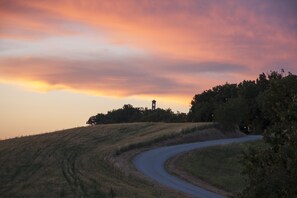 Sunset view from the house