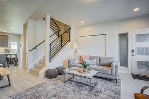 Enter here, into a clean and modern space