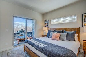 Our master bedroom with private walkout