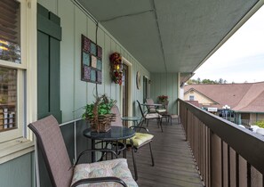 Covered Porch overlooking Main Street, Highlands