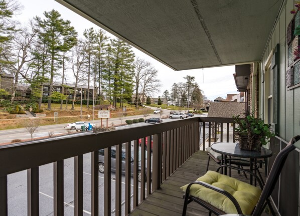 Covered Porch overlooking Main Street, Highlands