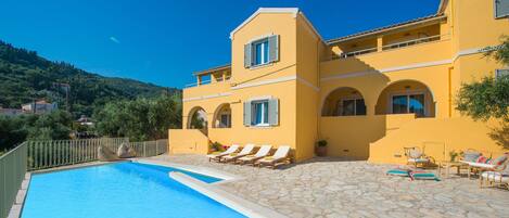 View of the property from the pool area