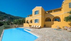 View of the property from the pool area