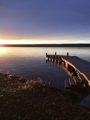 Sunset dock view