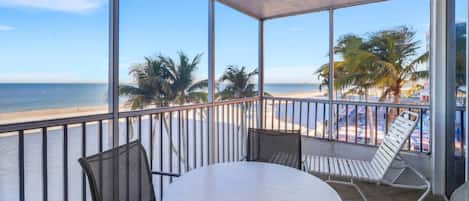 Enjoy fabulous views of the water, beach, nearby resorts - and unforgettable sunsets over the Gulf on your lanai.