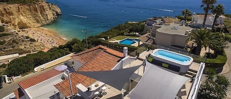 Stylish & Modern Carvoeiro Villa | 2 Bedrooms | Villa Benagil | Stunning Views & Roof Terrace with Private Heated Pool | Algarve