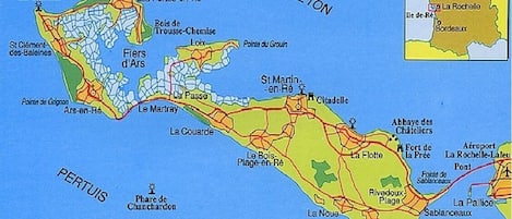 Carte Ile de Ré