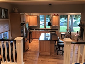 Open concept Kitchen with Island for gathering