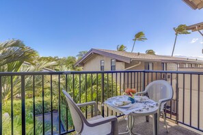 Lanai with garden view