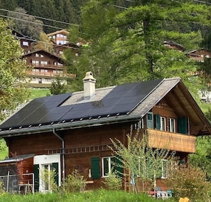 Solar panels on the roof