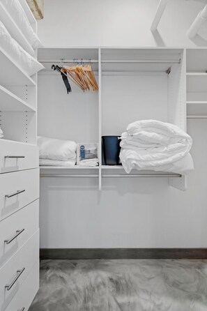 Ample closet space
