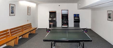 Table, Furniture, Building, Sports Equipment, Recreation Room, Table Tennis Racket, Hall, Wood, Ping Pong, Picture Frame