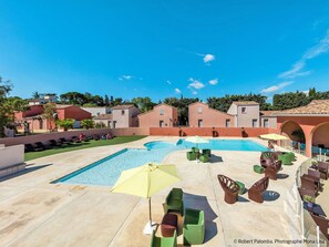 Sky, Property, Building, Cloud, Azure, Swimming Pool, Shade, Tree, Urban Design, Leisure