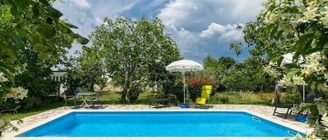 Cloud, Sky, Plant, Property, Water, Nature, Azure, Swimming Pool, Shade, Tree
