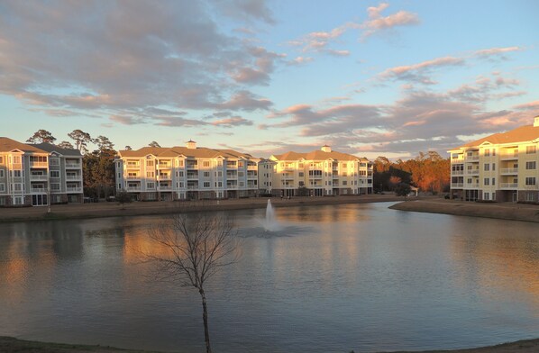 View off the balcony!