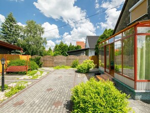Strauch, Garten, Die Architektur, Haus, Zuhause, Dach, Ground, Hütte, Landscaping
