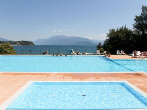 Piscine, Propriété, Loisir, Vacances, Bleu Azur, Recours, Été, Ville Resort, Rectangle, Biens