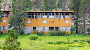 Building exterior from the meadow