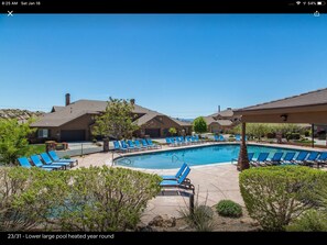 One of two beautiful heated swimming pool’s