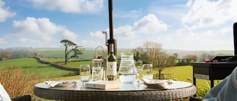Linhay terrace with a view