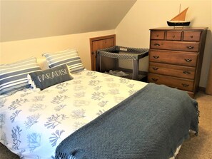 2nd floor queen bedroom 1 with option for pack n' play 