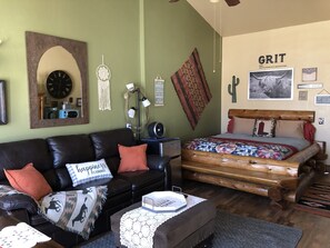Another angle of main sleep/living area of guest house.