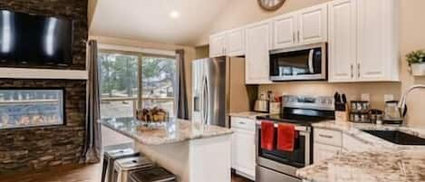 Fully stocked kitchen