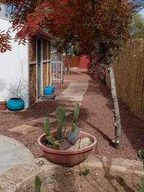 walkway to the laundry room. 