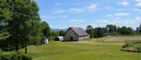 THE STABLE, VIEW FROM THE HOUSE