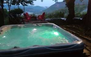 6 person Hot Tub with stunning views
