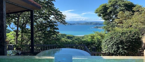 Heated pool with a perfect view of the Pacific Ocean