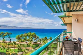 Maui Resort Rentals: Honua Kai Hokulani 606 - Large 6th Floor 2BR, Corner Floor Plan w/ Direct Ocean & Mountain Views