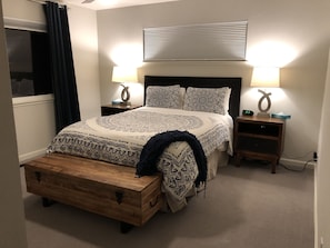 Guest Room with Queen sized bed. 