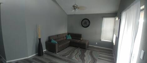 Living Room (pull out sofa, 55 inch SmartTv)