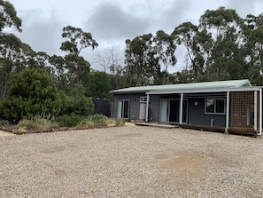 Front view of bungalow