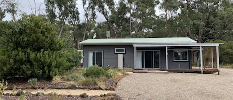 Front view of bungalow